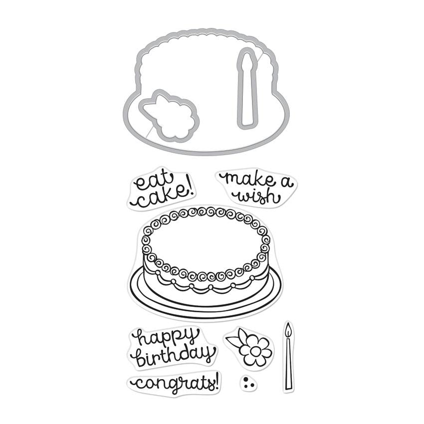 Hero Arts Birthday Cake Stamp & Die Set