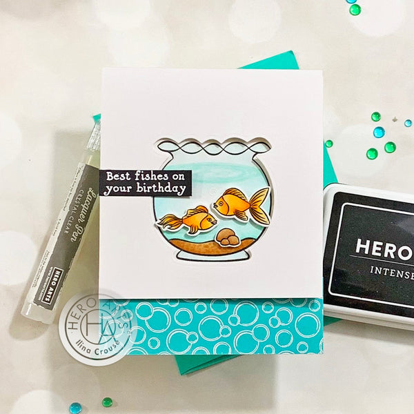 Hero Arts Fishy Stamp & Cut Set