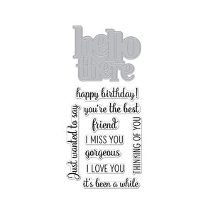 AIR Exclusive Special Buy: Hero Arts Hello There Stamp & Cut Set