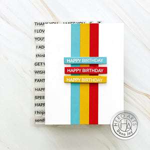 Hero Arts Message Strips XL Stamp & Die Set