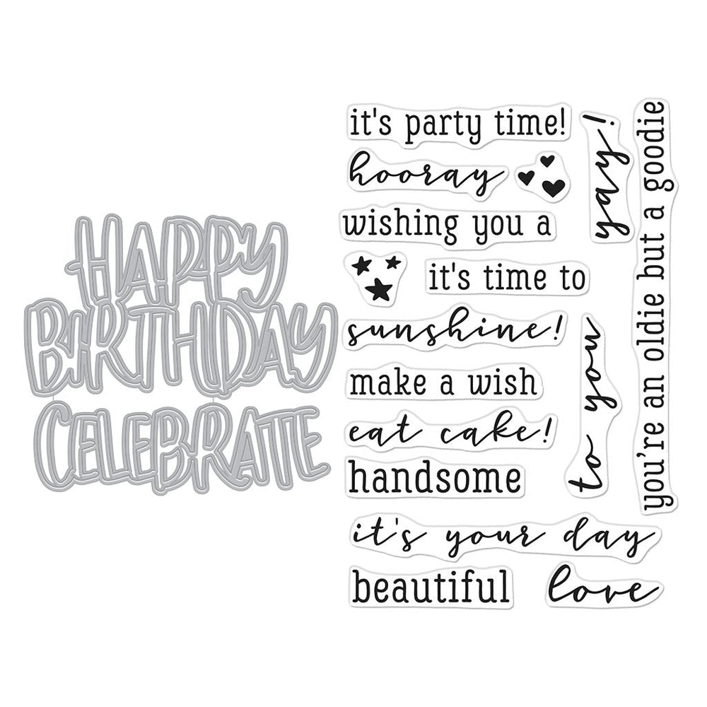 Hero Arts Birthday XL Stamp & Cut Set