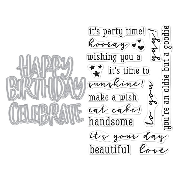 Hero Arts Birthday XL Stamp & Cut Set