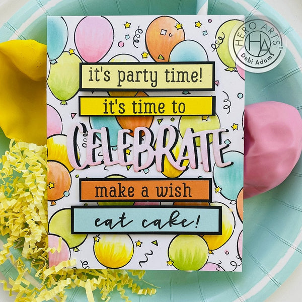 Hero Arts Birthday XL Stamp & Cut Set