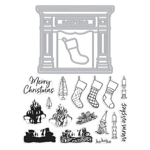 Hero Arts Fireplace Stamp & Cut XL
