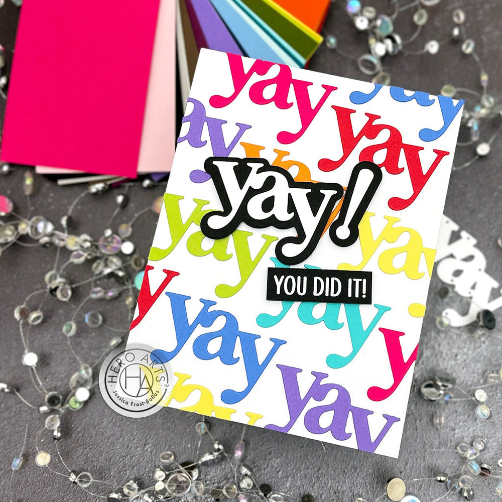 Hero Arts Congrats & Yay Stamp & Cut Set XL