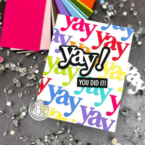 Hero Arts Congrats & Yay Stamp & Cut Set XL