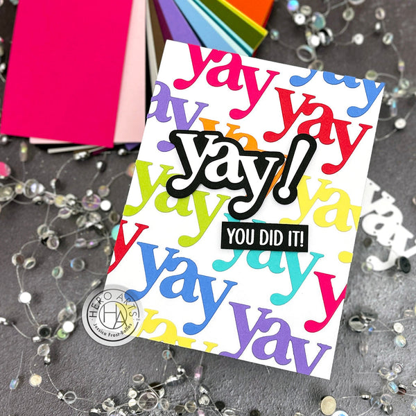 Hero Arts Congrats & Yay Stamp & Cut Set XL