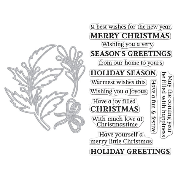 Hero Arts Holly Berries XL Stamp & Die Set