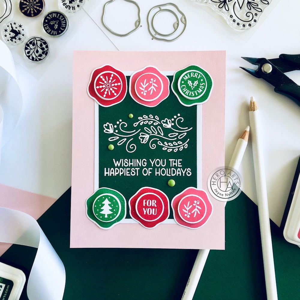 Hero Arts Wax Seals Stamp & Cut Set