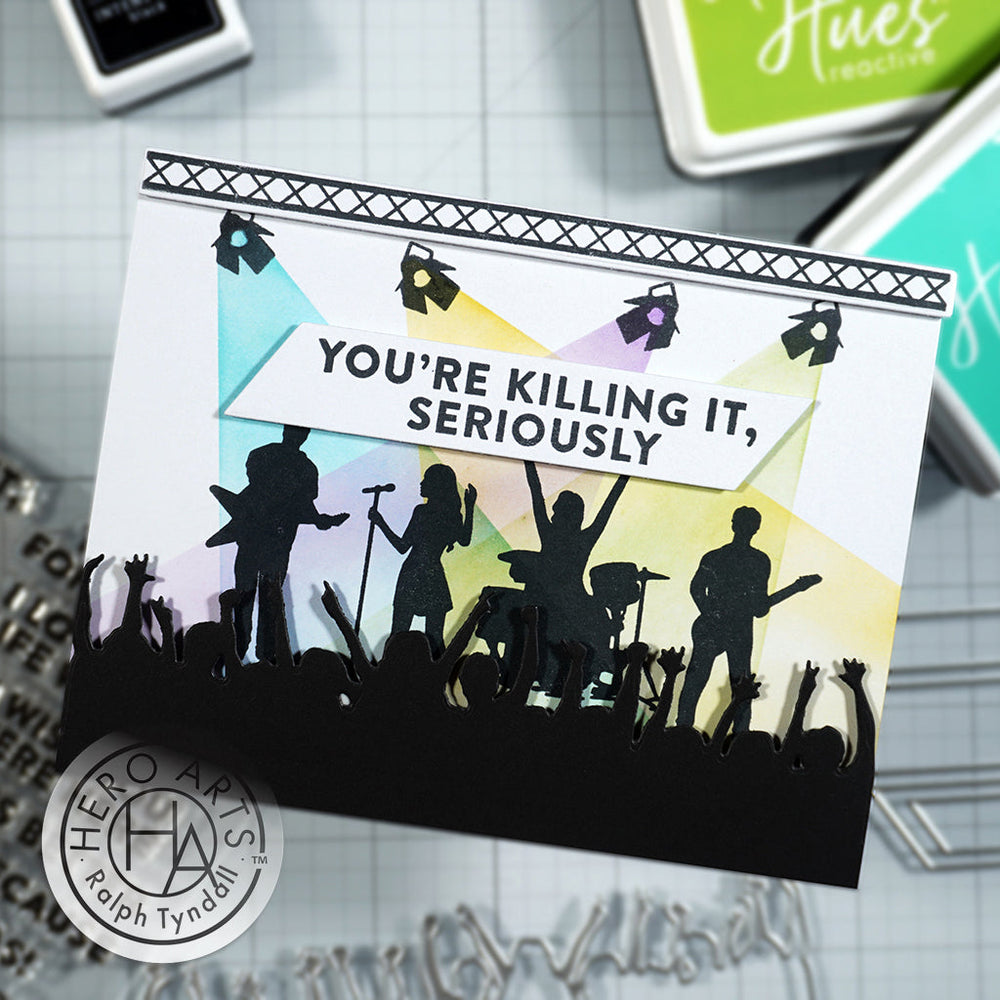 Hero Arts Essential Messages XL Stamp & Cut Set by Ralph Tyndall