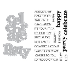 Hero Arts Its Our Anniversary Stamp & Cut Set