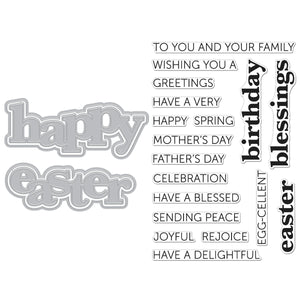 Hero Arts Happy Easter Stamp & Cut XL