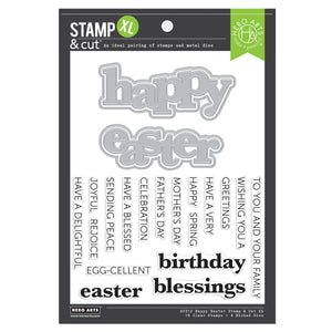 Hero Arts Happy Easter Stamp & Cut XL