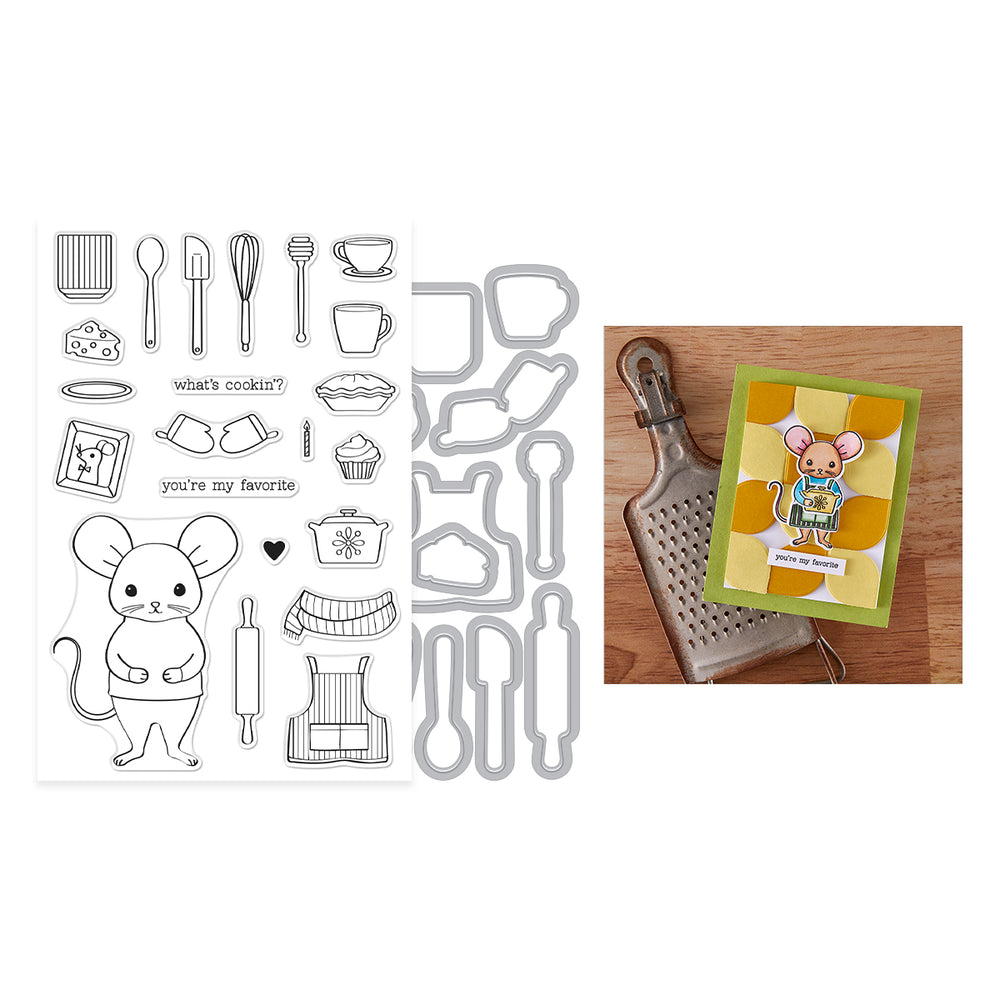 Hero Arts What's Cookin'?  Stamp & Cut Set