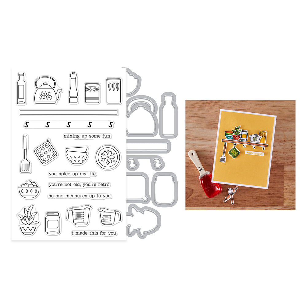 Hero Arts On the Shelf Stamp & Cut Set