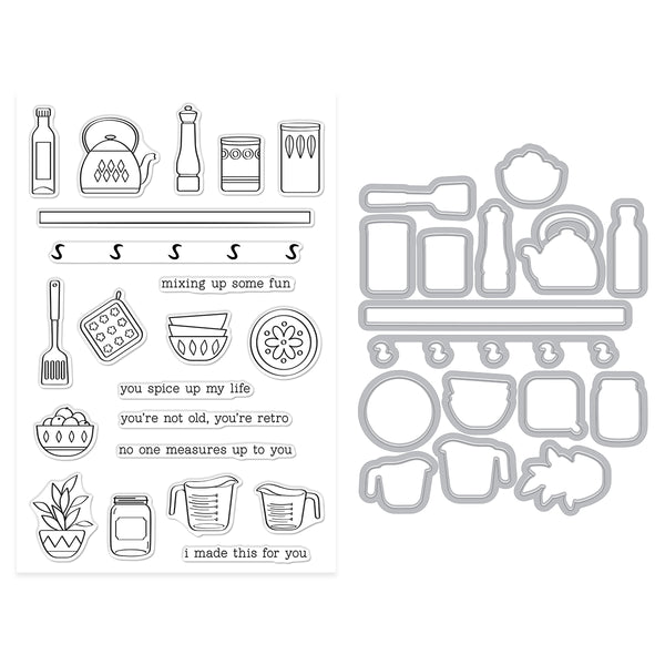 Hero Arts On the Shelf Stamp & Cut Set
