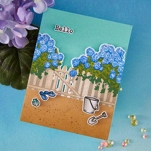 Hero Arts Coastal Blooms HeroScape Clear Stamp Set