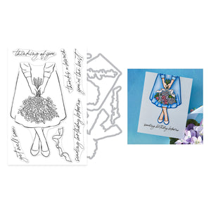 Hero Arts Summer Bouquet Stamp & Cut Set
