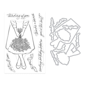 Hero Arts Summer Bouquet Stamp & Cut Set
