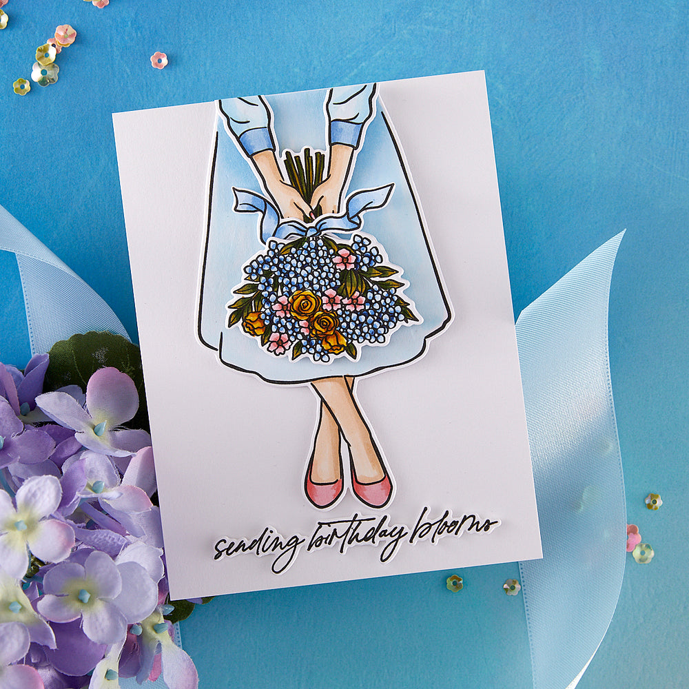 Hero Arts Summer Bouquet Stamp & Cut Set