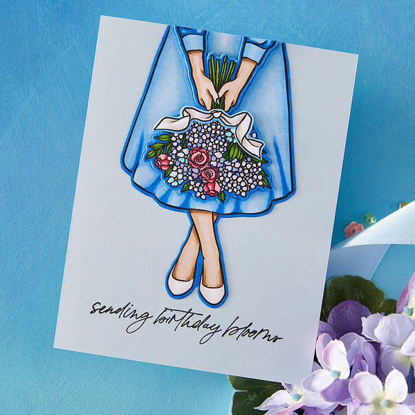 Hero Arts Summer Bouquet Stamp & Cut Set