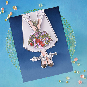 Hero Arts Summer Blooms Clear Stamp Set