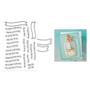 Hero Arts Banner Days Stamp & Cut Set