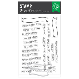 Hero Arts Banner Days Stamp & Cut Set