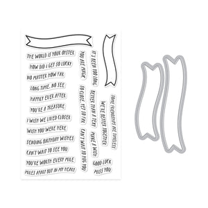 Hero Arts Banner Days Stamp & Cut Set