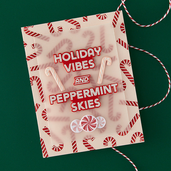Hero Arts Candy Cane Toss Up Stencil