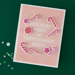 Hero Arts A Little Merri-Mint Clear Stamp Set