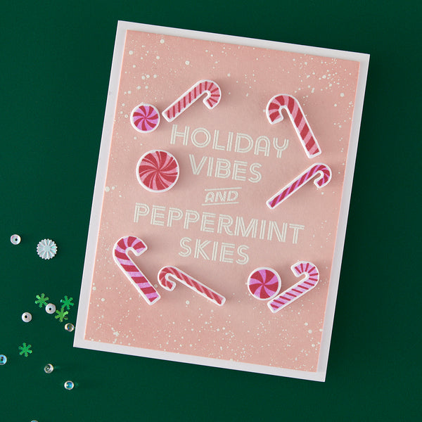 Hero Arts A Little Merri-Mint Clear Stamp Set