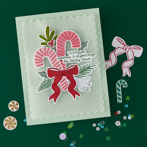 Hero Arts Candy Cane Swag Clear Stamp Set