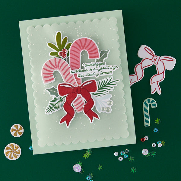 Hero Arts Candy Cane Swag Clear Stamp Set