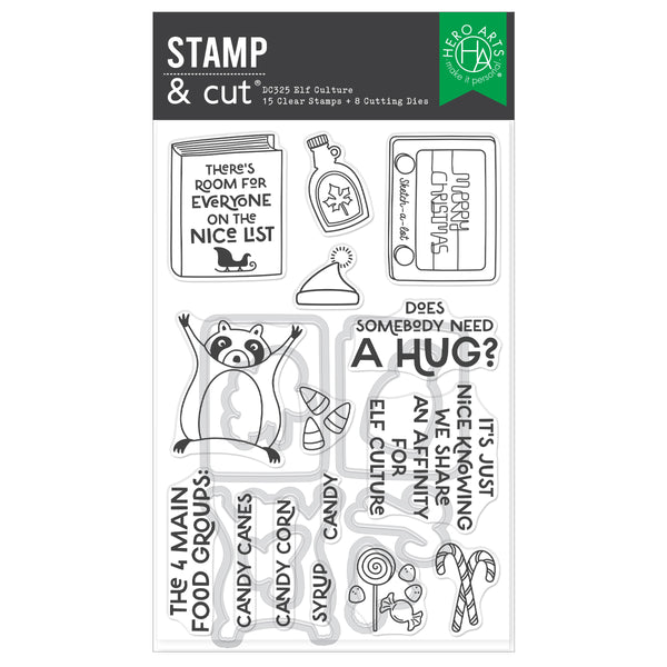 Hero Arts Elf Culture Stamp & Cut Set