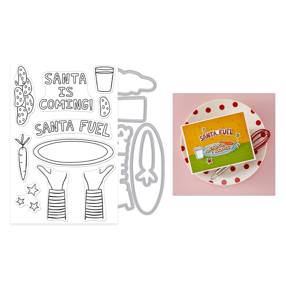 Hero Arts Santa Fuel Stamp & Cut Set