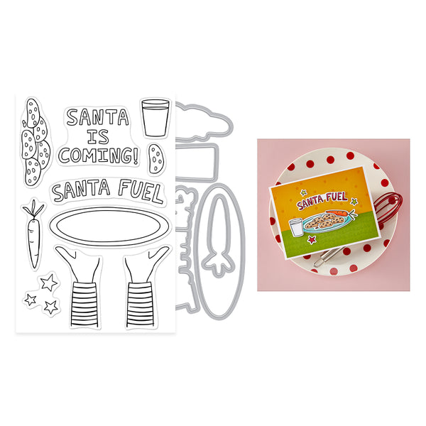Hero Arts Santa Fuel Stamp & Cut Set