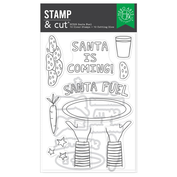 Hero Arts Santa Fuel Stamp & Cut Set