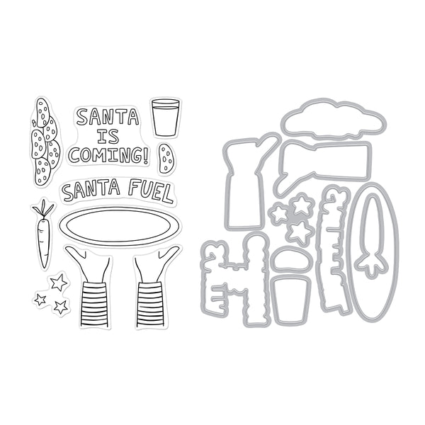 Hero Arts Santa Fuel Stamp & Cut Set
