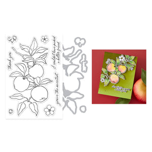 Hero Arts Apple Branch Stamp & Cut Set