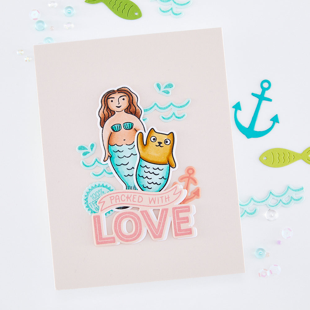 Hero Arts Partners In Brine Stamp & Cut Set