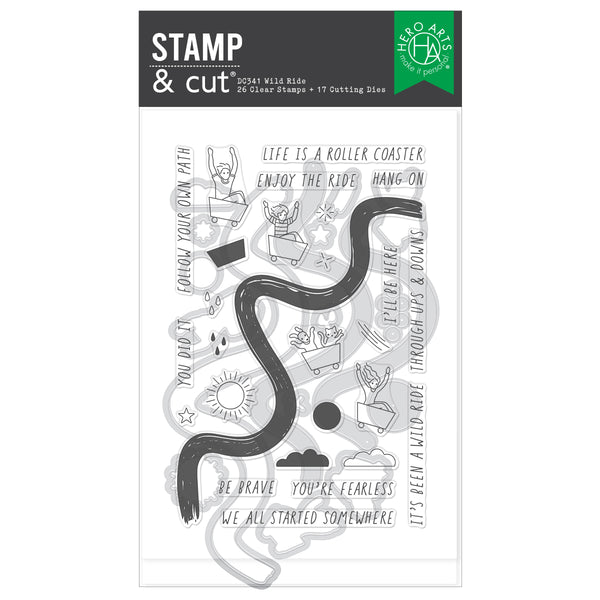 Hero Arts Wild Ride Stamp & Cut Set