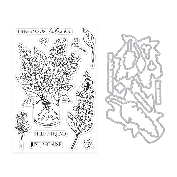Hero Arts No One Lilac You Stamp & Cut Set