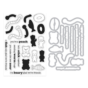 Hero Arts Let's Stick Together Stamp & Cut by Carly Tee