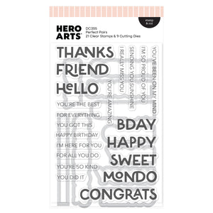 Hero Arts Perfect Pairs Stamp & Cut
