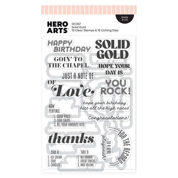 Hero Arts Solid Gold Stamp & Cut