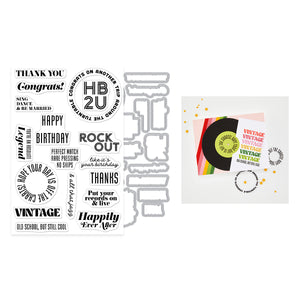 Hero Arts Vintage Vinyl Stamp & Cut
