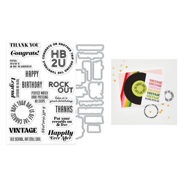 Hero Arts Vintage Vinyl Stamp & Cut