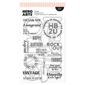 Hero Arts Vintage Vinyl Stamp & Cut