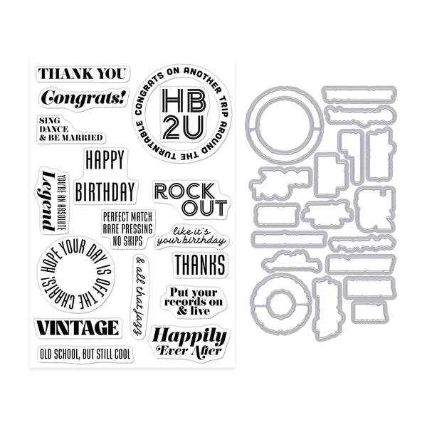Hero Arts Vintage Vinyl Stamp & Cut